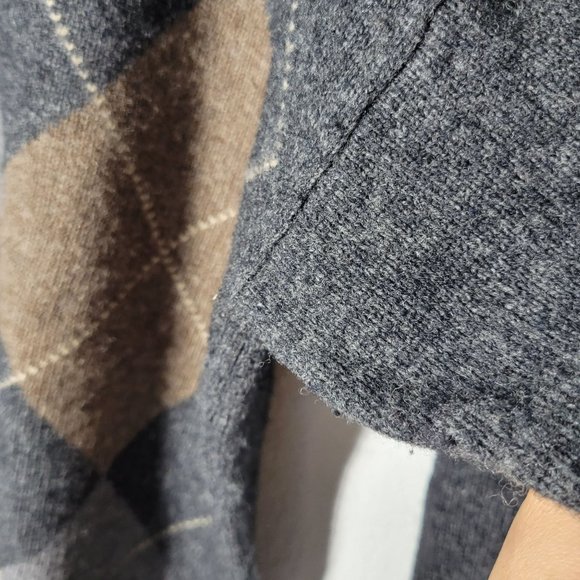 John Ashford L Men pure wool Woolmark Argyle - Picture 5 of 7